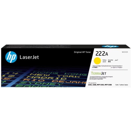 HP 222A - Žlutá - originální - LaserJet - kazeta s barvivem (W2222A) - pro Color LaserJet Pro MFP 3302fdn