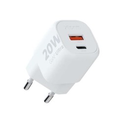 xtorm XEC020 - Sítový adaptér - GaN2 Ultra - 20 Watt - PD, QC 3.0 - 2 výstupní konektory (USB, 24 pin USB-C)