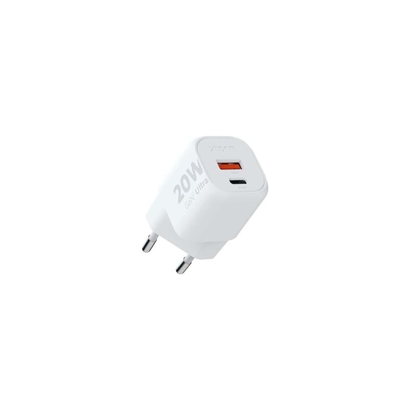 xtorm XEC020 - Sítový adaptér - GaN2 Ultra - 20 Watt - PD, QC 3.0 - 2 výstupní konektory (USB, 24 pin USB-C)