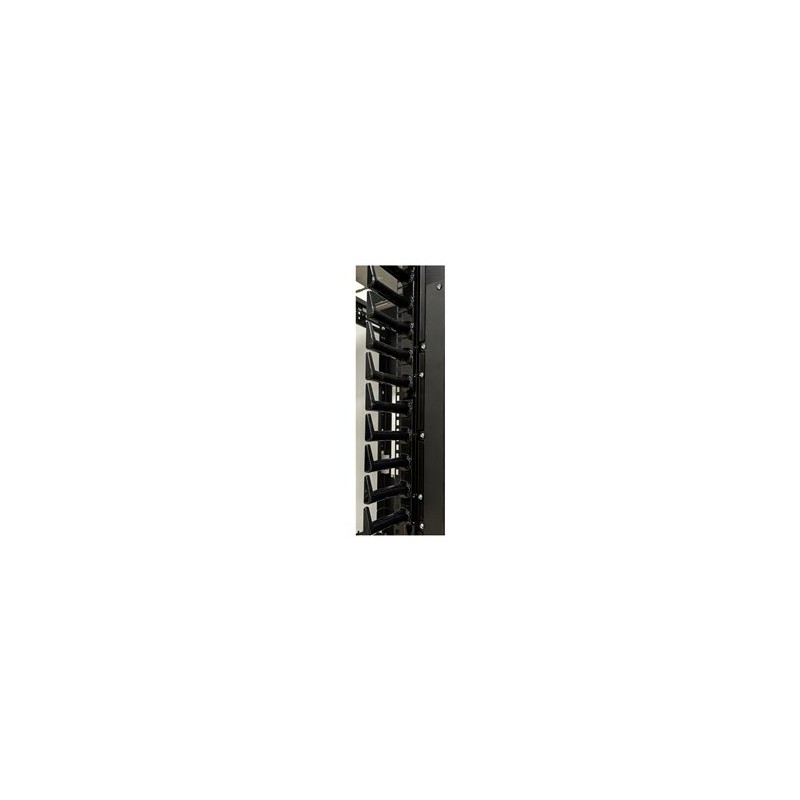 Panduit FlexFusion XGL Series - Prst pro správu kabelu v racku - dlouhý - cerná - 48U - 15 cm
