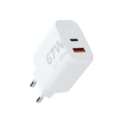 xtorm XEC067 - Sítový adaptér - GaN2 Ultra - 67 Watt - PD, QC 3.0 - 2 výstupní konektory (USB, 24 pin USB-C)