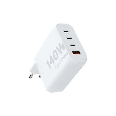 xtorm Volt XEC140 - Sítový adaptér - GaN2 Ultra - 140 Watt - QC 3.0, napájení Power Delivery 3.1 - 4 výstupní konektory (USB, 3