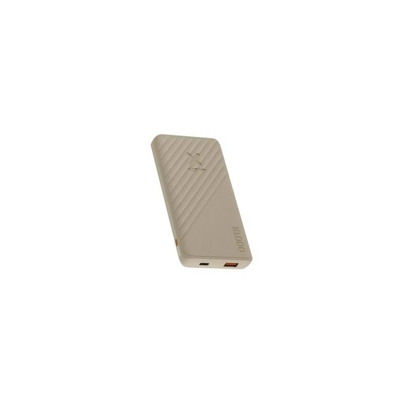 xtorm Go2 - Power banka - 10000 mAh - 15 Watt - Fast Charge - 2 výstupní konektory (USB, 24 pin USB-C) - hnědá