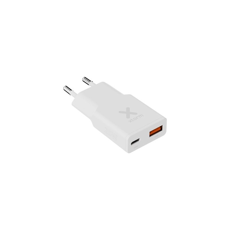 xtorm Go2 SlimLine - Síťový adaptér - 25 Watt - QC 3.0, PD - 2 výstupní konektory (USB typ A, 24 pin USB-C)