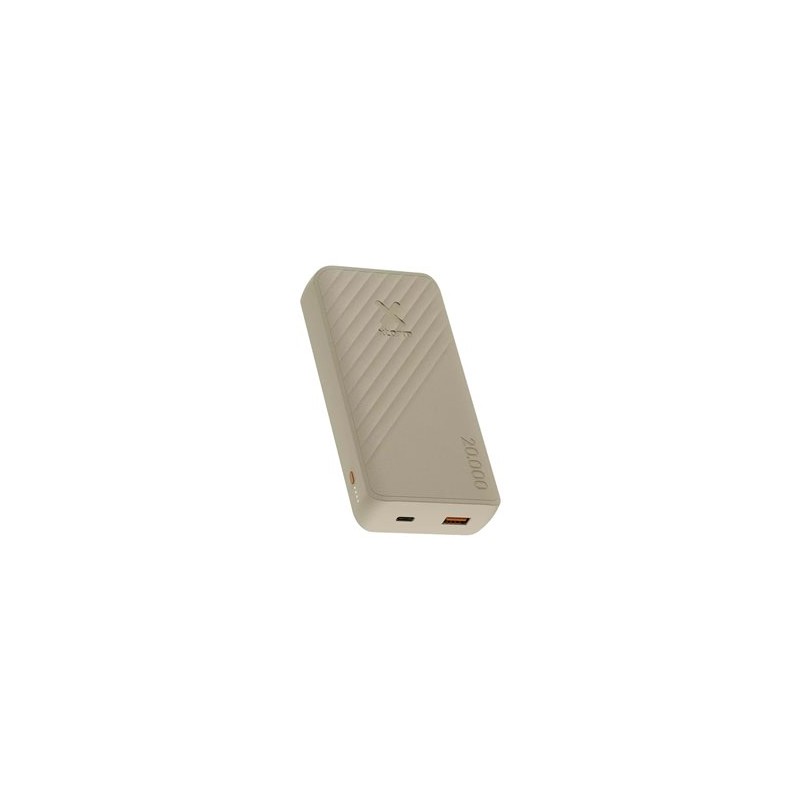 xtorm Go2 - Power banka - 20000 mAh - 15 Watt - Fast Charge - 2 výstupní konektory (USB, 24 pin USB-C) - hnědá