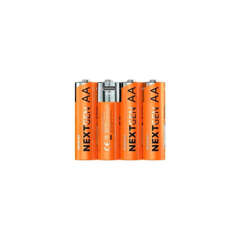 xtorm NextGen series - Baterie - s USB-C 4 x typ AA - (dobíjecí) - 2200 mAh
