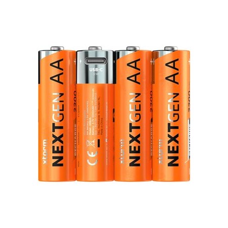 xtorm NextGen series - Baterie - s USB-C 4 x typ AA - (dobíjecí) - 2200 mAh