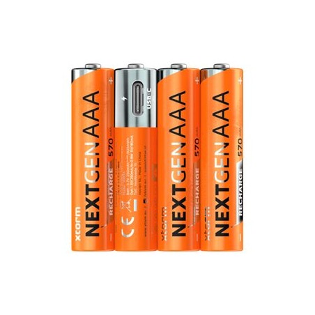 xtorm NextGen series - Baterie - s USB-C 4 x AAA - (dobíjecí) - 570 mAh