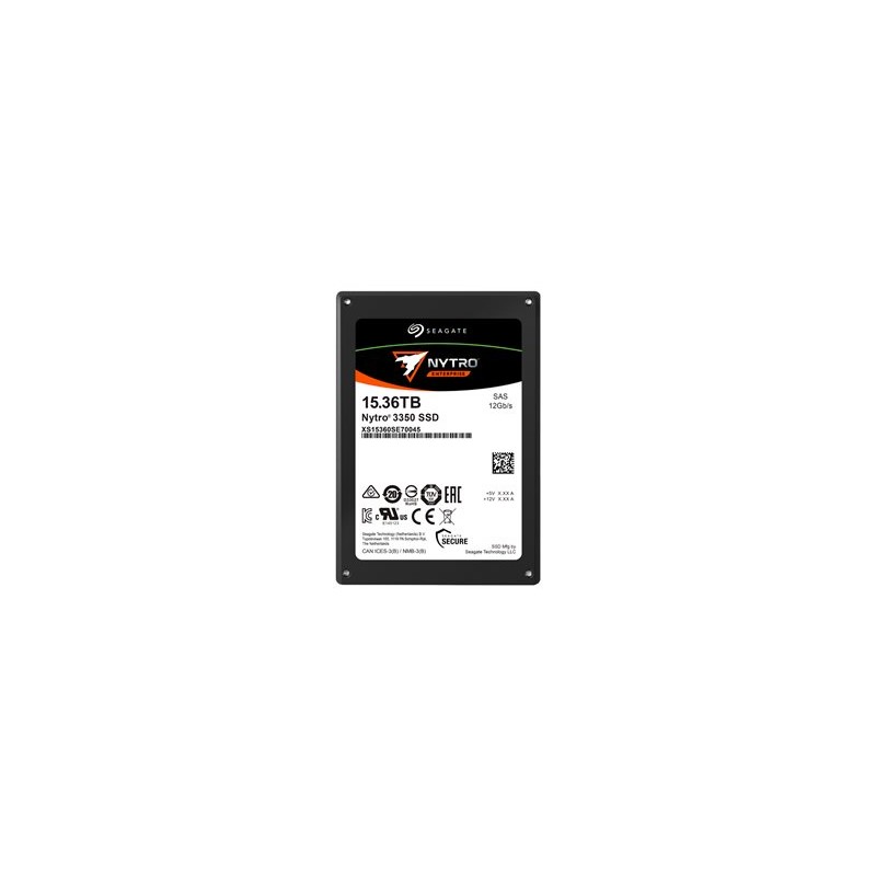 Seagate Nytro 3350 XS15360SE70045 - SSD - Škálovaná výdrž - 15.36 TB - interní - 2.5" - SAS 12Gb/s