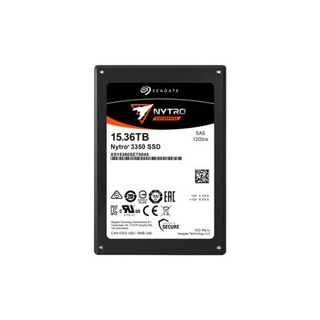Seagate Nytro 3350 XS15360SE70045 - SSD - Škálovaná výdrž - 15.36 TB - interní - 2.5" - SAS 12Gb/s