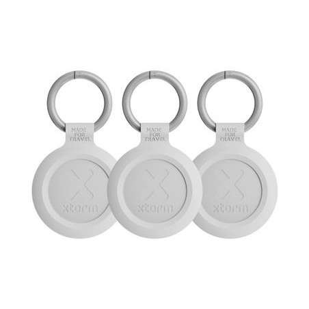 xtorm TravelTag XTAG2A0-3PACK - Bluetooth lokalizační čip pro mobilní telefon, tablet - pro iPhone (iOS) - ash white (balení 3)