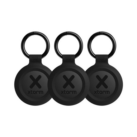 xtorm TravelTag XTAG2GA11-3PACK - Bluetooth lokalizační čip - pro Android a iPhone, voděodolný - uhlově černá (balení 3)