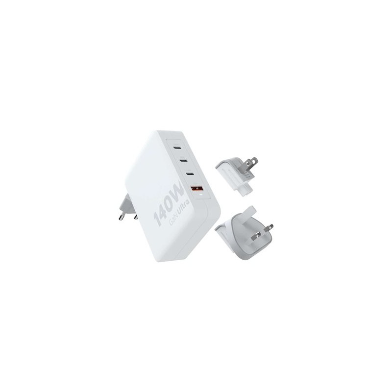xtorm XVC2067 - Sítový adaptér - kabel, GaN - AC 100-240 V - 140 Watt - výstupní konektory: 4