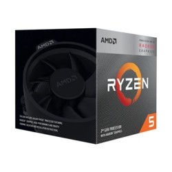 CPU AMD RYZEN 5 3400G, 4-core, 3.7 GHz (4. GHz Turbo), 6MB cache (2+4), 65W, socket AM4, Wraith Stealh,Radeon RX VEGA 11