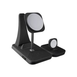 ZENS 4-in-1 - Stojan pro bezdrátové napájení - Modulární, s nabíjecí stojanem pro iPad + AC napájecí adaptér - 30 Watt - na