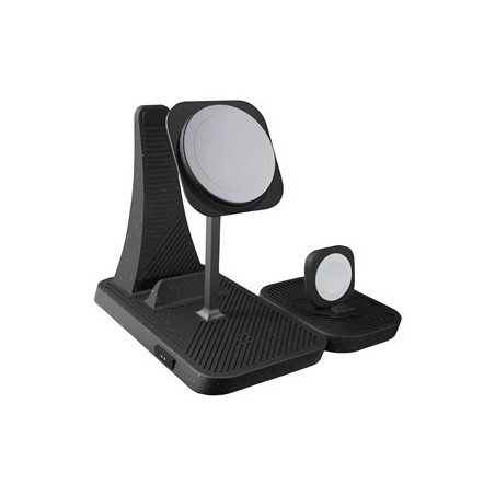 ZENS 4-in-1 - Stojan pro bezdrátové napájení - Modulární, s nabíjecí stojanem pro iPad + AC napájecí adaptér - 30 Watt - na