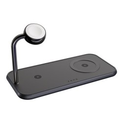 ZENS Dual+Watch Aluminium Wireless Charger - Bezdrátová nabíjecí podložka / nabíjecí stojan - magnetický + AC napájecí adaptér