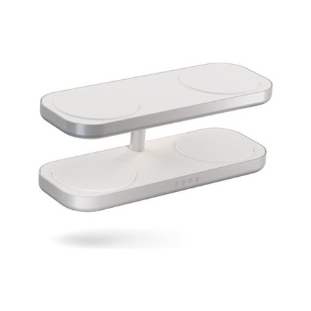 ZENS Quattro Charger Pro 4 - Stojan pro bezdrátové napájení + AC napájecí adaptér - 15 Watt - 4 výstupní konektory (magnetický)