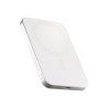 ZENS Pro 1 - Bezdrátová power banka - slim - 5000 mAh - 15 Watt - na kabelu: USB-C - bílá