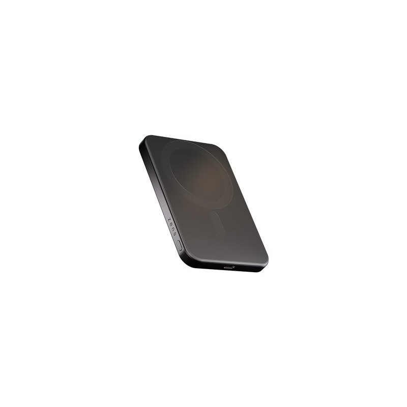 ZENS Pro 1 - Bezdrátová power banka - slim - 5000 mAh - 15 Watt - na kabelu: USB-C - cerná