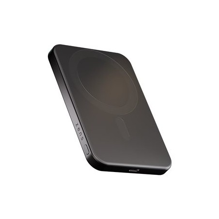 ZENS Pro 1 - Bezdrátová power banka - slim - 5000 mAh - 15 Watt - na kabelu: USB-C - cerná