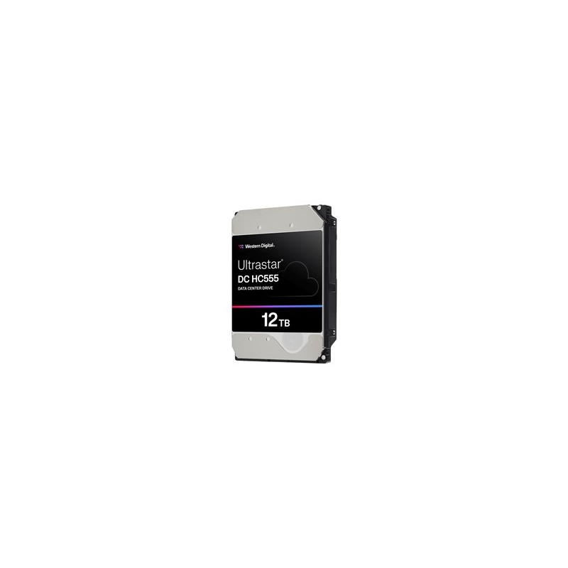 WD Ultrastar DC HC555 - Pevný disk - Datové centrum - 12 TB - interní - 3.5" - SAS 12Gb/s - 7200 ot/min. - vyrovnávací paměť: