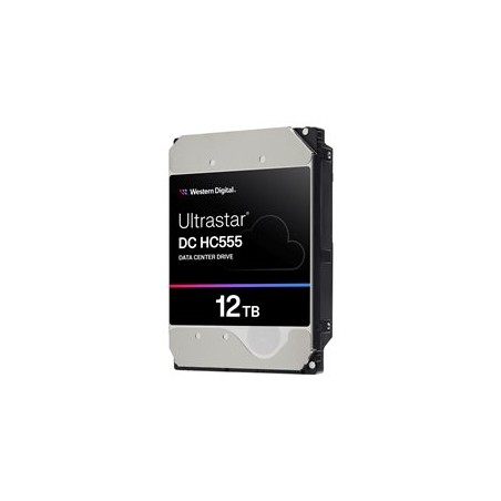 WD Ultrastar DC HC555 - Pevný disk - Datové centrum - 12 TB - interní - 3.5" - SAS 12Gb/s - 7200 ot/min. - vyrovnávací paměť: