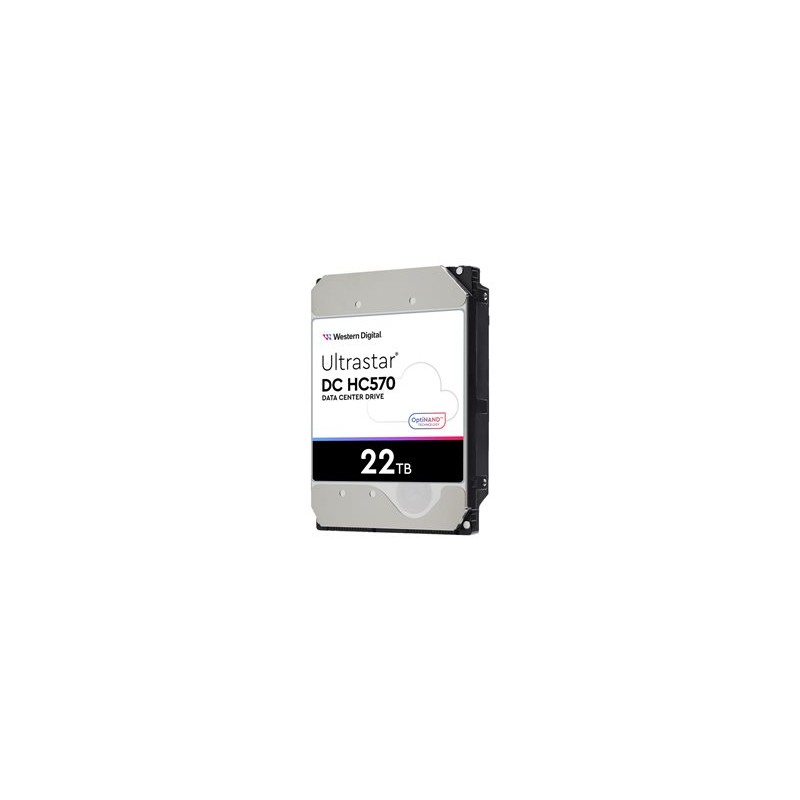 WD Ultrastar DC HC570 - Pevný disk - šifrovaný - 22 TB - interní - 3.5" - SATA 6Gb/s - 7200 ot/min. - vyrovnávací paměť: 512 MB