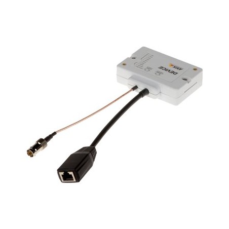 AXIS T8643 PoE+ over Coax Compact - Konvertor síťových médií - 100Mb LAN - přes Coax - 10Base-T, 100Base-TX - RJ-45 / BNC