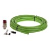 AXIS SKDP03-T - Kabel horizontální - RJ-45 (M) - 25 m - S/UTP - CAT 6 - RAL 6018 - pro AXIS EXTB-3 ExCam XF P1377, XPT Q6055