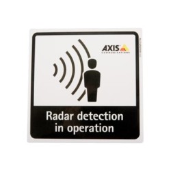 Axis - Nápis - detekce radaru - samolepicí - černá, bílá (balení 10)