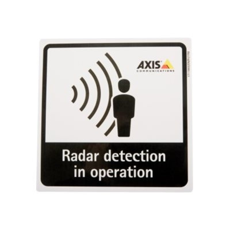 Axis - Nápis - detekce radaru - samolepicí - černá, bílá (balení 10)