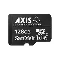 AXIS Surveillance - Paměťová karta flash (adaptér microSDXC na SD zahrnuto) - 128 GB - UHS-I U1 / Class10 - microSDXC - černá
