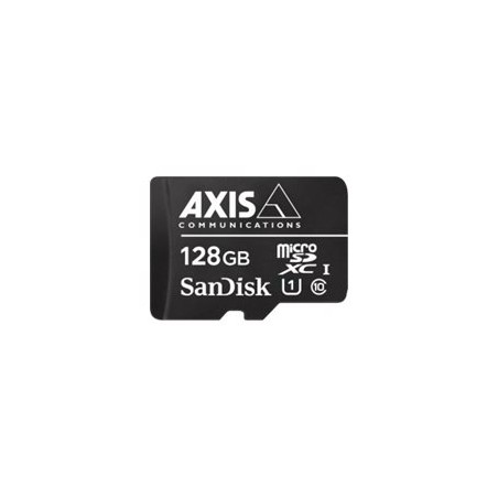 AXIS Surveillance - Paměťová karta flash (adaptér microSDXC na SD zahrnuto) - 128 GB - UHS-I U1 / Class10 - microSDXC - černá