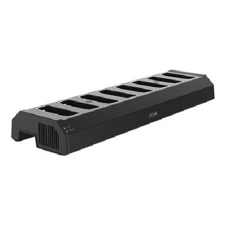Axis W701 Docking Station 8-bay - Dobíjecí a synchronizační stanice - 80 Watt - černá - pro AXIS W100