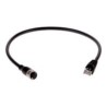 AXIS - Síťový kabel - M12 (F) do RJ-45 (M) - 50 cm - CAT 5e - IEEE 802.3af/IEEE 802.3at - venkovní - pro AXIS AXIS P3245