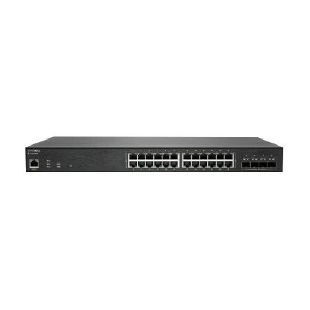 SonicWall Switch SWS14-24FPOE - Přepínač - řízený - 24 x 10/100/1000 (PoE+) + 4 x 10 Gigabit SFP+ - Lze montovat do rozvaděče