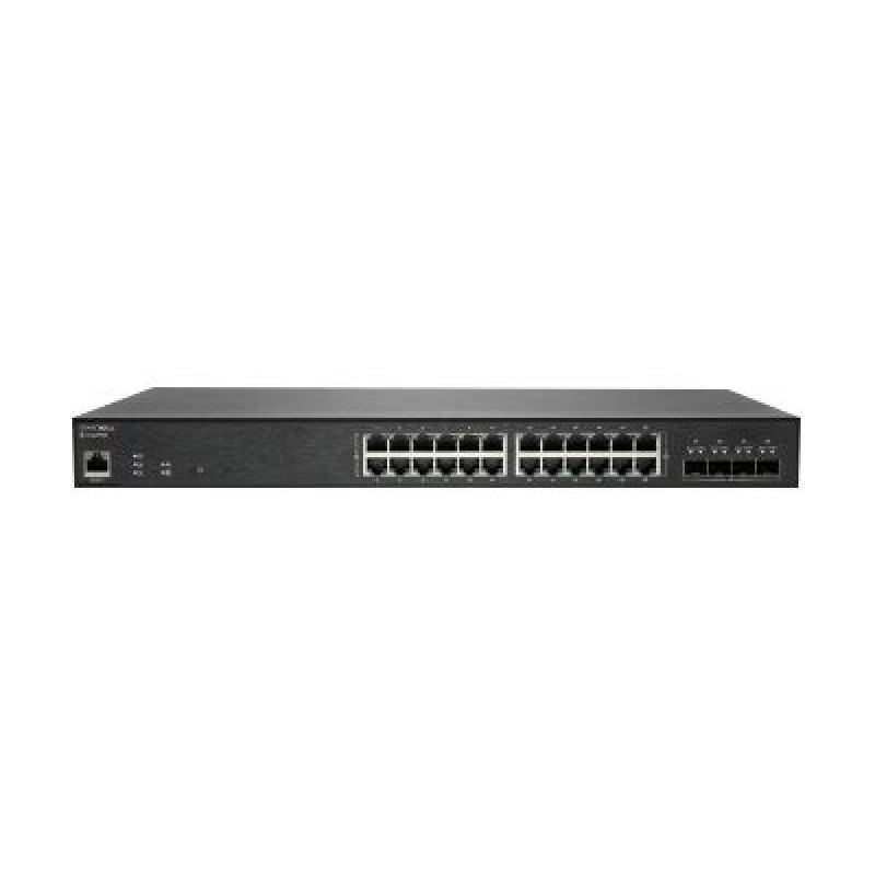 SonicWall Switch SWS14-24FPOE - Přepínač - řízený - 24 x 10/100/1000 (PoE+) + 4 x 10 Gigabit SFP+ - Lze montovat do rozvaděče