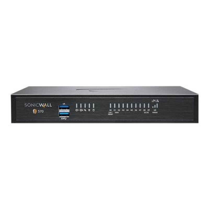 SonicWall TZ570W - Bezpečnostní zařízení - 1GbE, 5GbE - Wi-Fi 5 - 2.4 GHz, 5 GHz - NFR - desktop