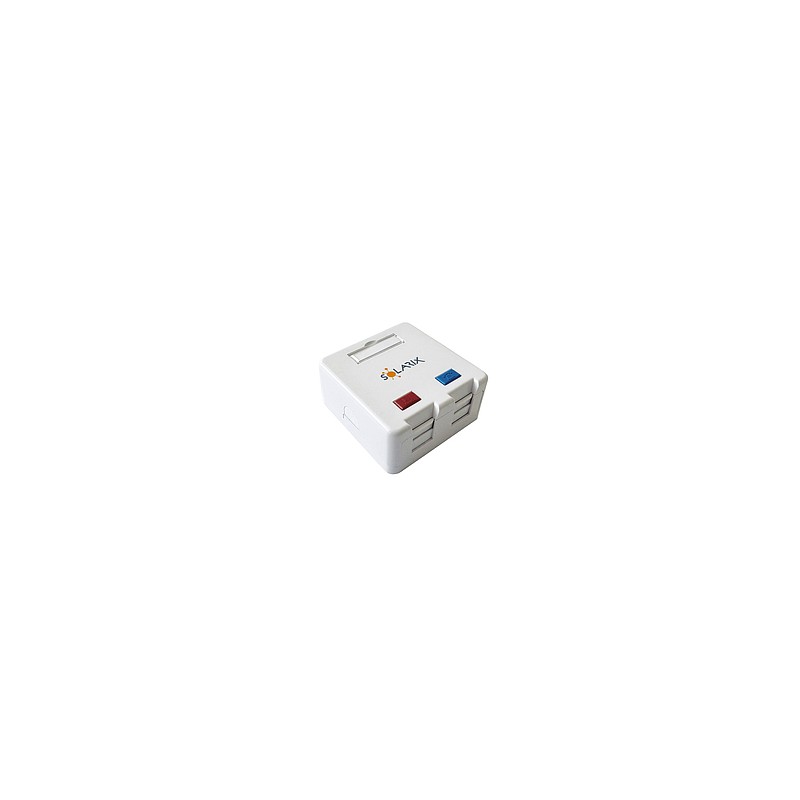 Solarix Zásuvka modulární pro 2 keystony na omítku bílá SXMO-2-0-WH