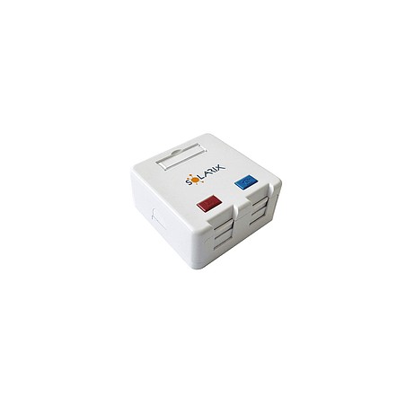 Solarix Zásuvka modulární pro 2 keystony na omítku bílá SXMO-2-0-WH