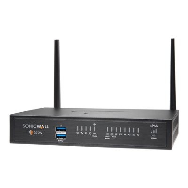 SonicWall TZ370W - Bezpečnostní zařízení - 1GbE - Wi-Fi 5 - 2.4 GHz, 5 GHz - desktop
