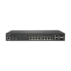 SonicWall Switch SWS12-10FPOE - Přepínač - řízený - 10 x 10/100/1000 (PoE+) + 2 x gigabitů SFP - desktop - PoE+ (130 W) - s 1