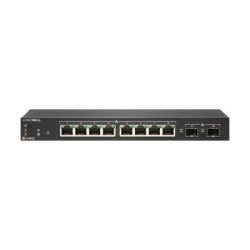 SonicWall Switch SWS12-8POE - Přepínač - řízený - 8 x 10/100/1000 (PoE) + 2 x gigabitů SFP - desktop - PoE (55 W) - s 1 rok