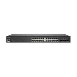 SonicWall Switch SWS14-24 - Přepínač - řízený - 24 x 10/100/1000 + 4 x 10 Gigabit SFP+ - Lze montovat do rozvaděče - s 3 roky