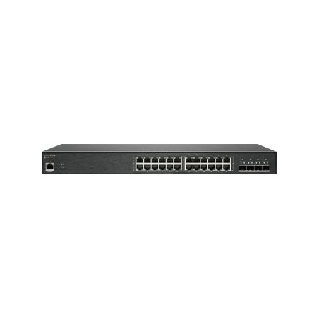 SonicWall Switch SWS14-24 - Přepínač - řízený - 24 x 10/100/1000 + 4 x 10 Gigabit SFP+ - Lze montovat do rozvaděče - s 1 rok