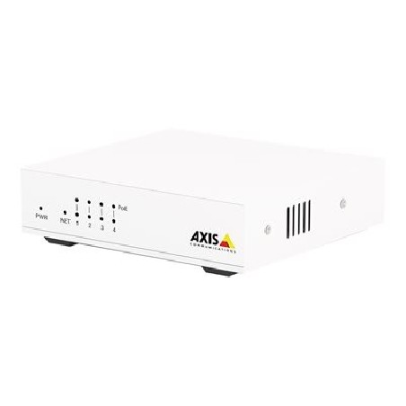 Axis D8004 - Přepínač - neřízený - 4 x 10/100 (PoE+) + 1 x 10/100 - desktop - PoE+ (60 W) - pro AXIS A1610-B, C1410, D3110