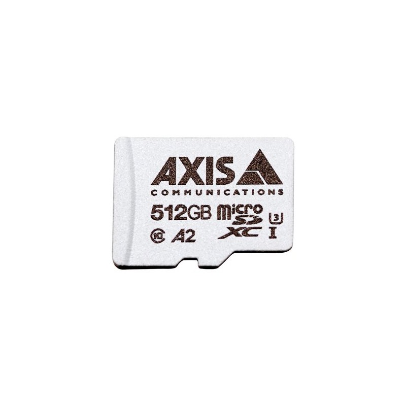 AXIS Surveillance - Paměťová karta flash (adaptér microSDXC na SD zahrnuto) - 512 GB - A2 / UHS-I U3 / Class10 - microSDXC