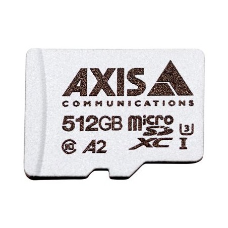 AXIS Surveillance - Paměťová karta flash (adaptér microSDXC na SD zahrnuto) - 512 GB - A2 / UHS-I U3 / Class10 - microSDXC