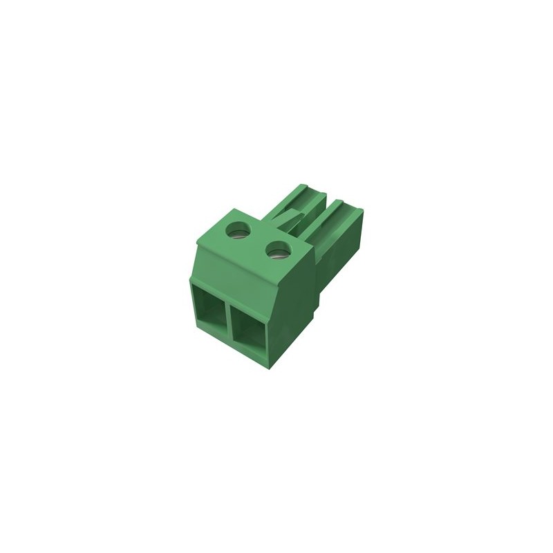 Axis TU6012 - Konektor terminálního bloku - svorkovnice se 2 piny s piny (male) - rozteč 7,62 mm (balení 5)